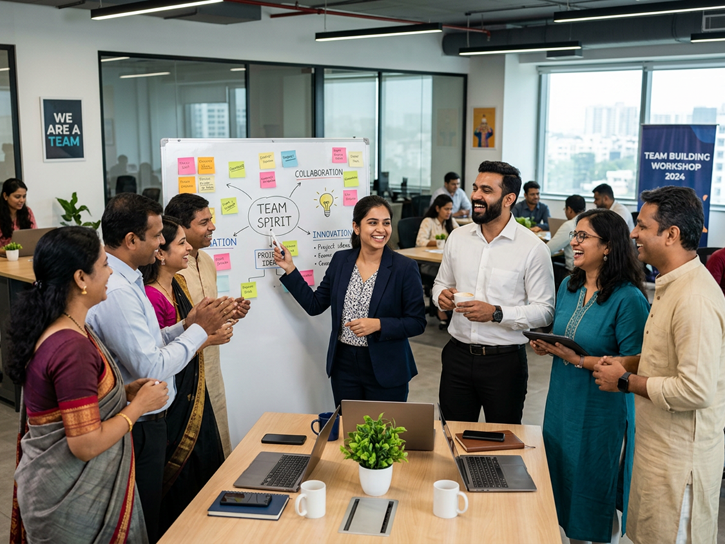 The KnowDis team collaborating during a workshop